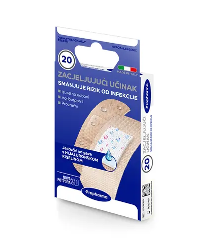 Propharma vodootporni prozračni flaster s hijaluronskom kiselinom 10 flastera