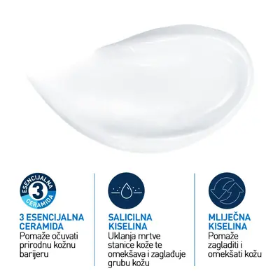 CeraVe SA krema za zaglađivanje suhe i grube kože sa salicilnom kiselinom od 177 ml