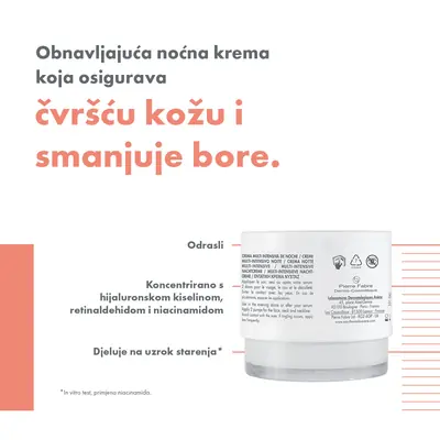 Eau Thermale Avène Hyaluron Activ B3 Multi intenzivna noćna krema 40 ml bočica s pumpicom