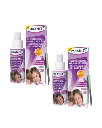 Paranit sprej protiv ušiju + češalj za odstranjivanje ušiju i gnjida, 100 ml