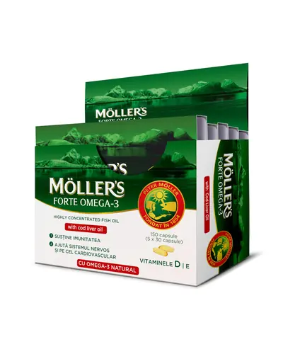 Mollers Omega 3 Forte kapsule 5 x 30 kapsula