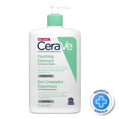 CeraVe pjenušavi gel za čišćenje, boca od 1000 ml sa pumpicom