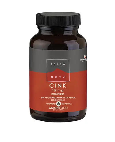TERRANOVA Cink 15 mg, kompleks 50 kapsula