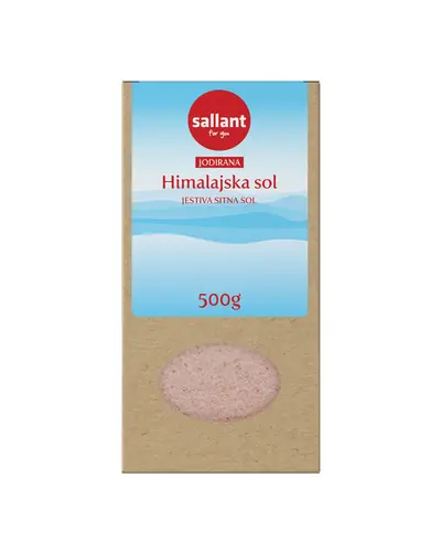 Sallant Himalajska jodirana sitna sol, 500 g