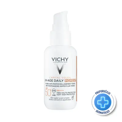 Vichy Capital Soleil UV-Age Daily Tonirani Vodeni fluid protiv fotostarenja SPF50+ 40 ml