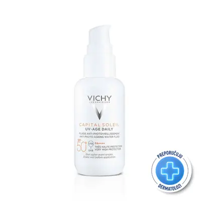 Vichy Capital Soleil UV-Age Vodeni fluid protiv fotostarenja SPF50+ 40 ml