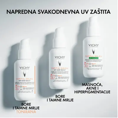 Vichy Capital Soleil UV-Age Vodeni fluid protiv fotostarenja SPF50+ 40 ml