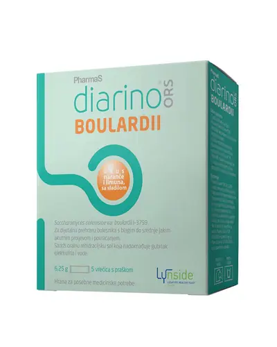 PharmaS Diarino® ORS BOULARDII, vrećice s praškom 5 vrećica