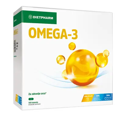 Dietpharm Omega 3 za normalnu funkciju srca, 150 kapsula