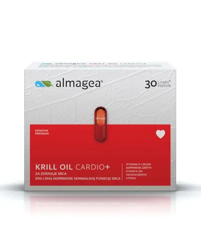 Almagea Krill oil cardio+, za zdravlje srca,  30 kapsula