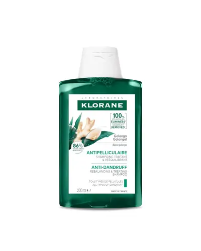 Klorane protiv prhuti uravnotežujući tretman šampon s galangom, 200 ml