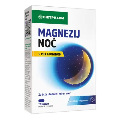 Dietpharm Magnezij noć  dodatak prehrani, 20 kapsula