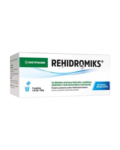 Dietpharm Rehidromiks® prašak, 5 vrećica