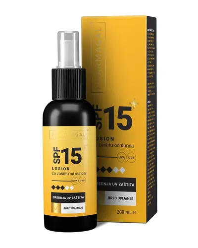 Pharmagal Losion za zaštitu od sunca SPF 15 200 ml losiona u boci