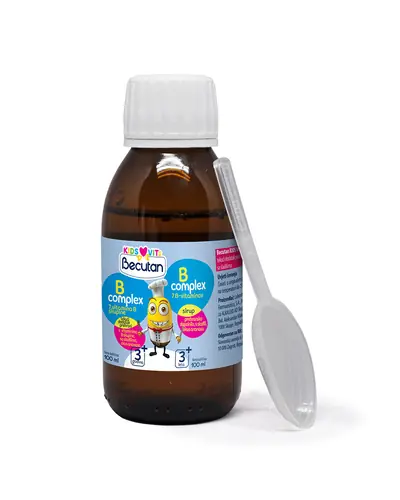 Becutan Kids Vits B complex, okus ananasa, 100 ml