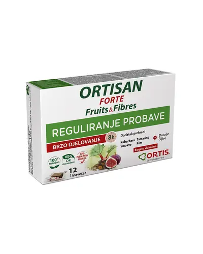 Ortisan Forte Voćne Kocke za reguliranje probave