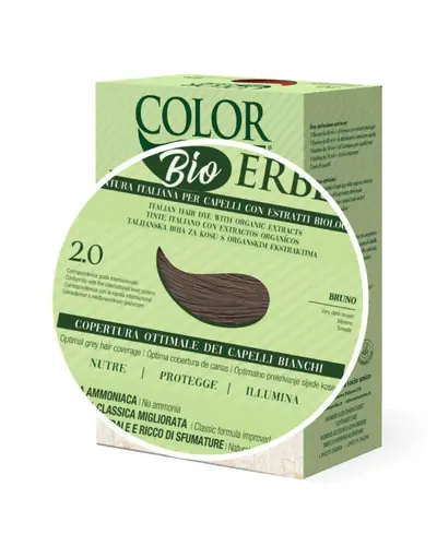 Color Erbe BIO boja za kosu, nijansa 2.0 (smeđa) 1 kom