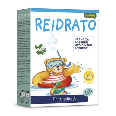 Fitobimbi Reidrato za dojenčad 6mj+, okus banane, 10 vrećica