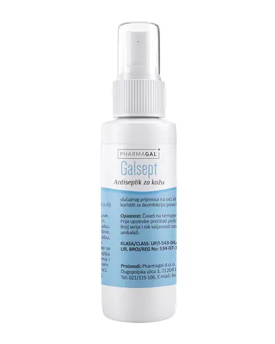 Pharmagal Galsept, antiseptik za kožu GALSEPT 50 ml U SPREJU, GALSEPT 100 ml U  SPREJU, GALSEPT 200 ml U SPREJU, GALSEPT 500 ml S PUMPICOM i GALSEPT 5 L