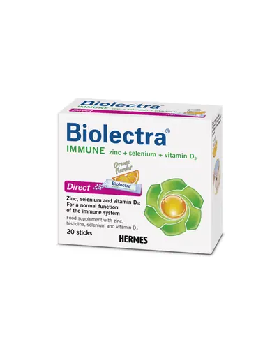 Biolectra Immun Cink + Selen + Vitamin D3 Direkt 20 vrećica
