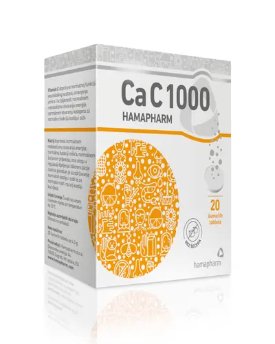CaC 1000 Hamapharm, 20 šumećih tableta