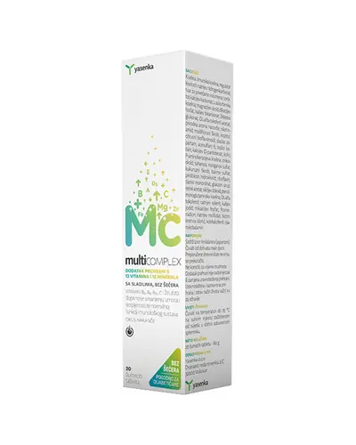 Yasenka multicomplex 20 šumećih tableta