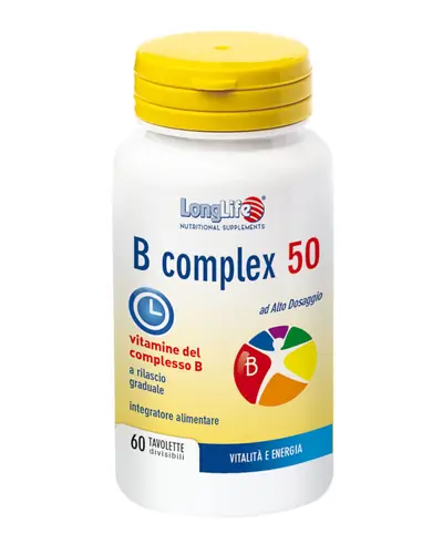 LongLife B complex 50, dodatak prehrani, 60 tableta