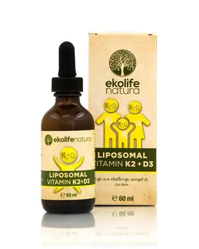 Ekolife natura Liposomalni vitamin K2 + D3 60ml