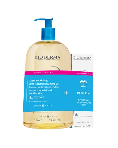 Bioderma Atoderm Huile de douche 1 L + Atoderm Intensive baume 75 ml PROMO