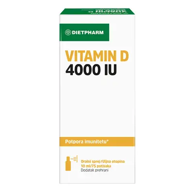 Dietpharm Vitamin D 4000 IU oralni sprej 10 ml / 75 potisaka