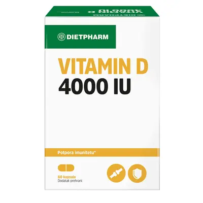 Dietpharm Vitamin D 4000 IU, 60 kapsula