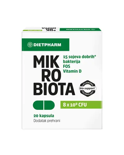 Dietpharm Mikrobiota kapsule, 20 kapsula