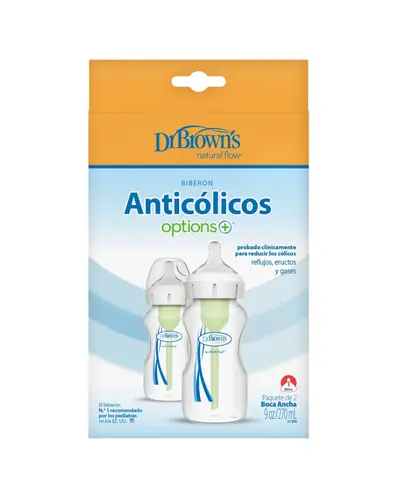 Dr.Brown's Options+ paket sa 2 polipropilenske bočice 270 ml široko grlo