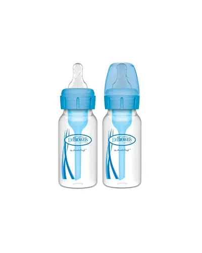 Dr.Brown's Options+ paket sa 2 polipropilenske bočice 120 ml usko grlo, PLAVA