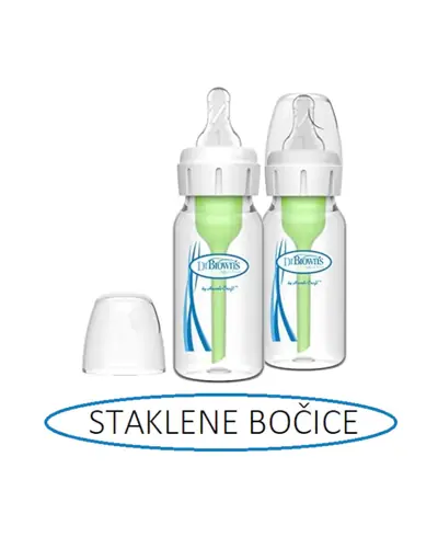 Dr.Brown's Options+ paket sa 2 staklene bočice 120 ml usko grlo
