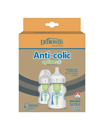 Dr.Brown's Options+ paket sa 2 staklene bočice 150 ml široko grlo