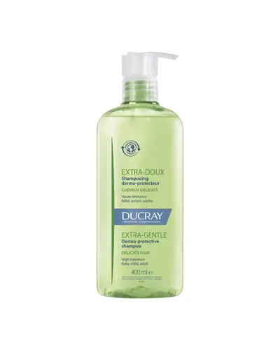 Ducray Extra-Doux dermozaštitni šampon za osjetljivu kosu. Za cijelu obitelj. 400 ml