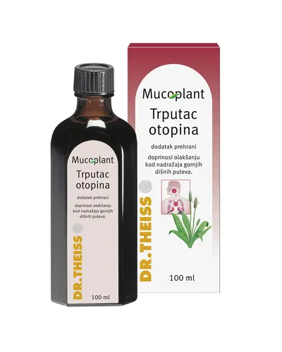 Mucoplant Trputac otopina, za olakšanje kod nadražaja gornjih dišnoih puteva, 100 ml