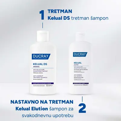 Ducray KELUAL DS ORIGINAL tretman šampon, 100 ml