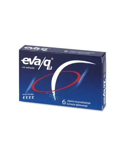 Eva/qu čepići za pražnjenje za odrasle 6 čepića