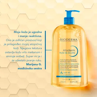 Bioderma Atoderm Huile de douche 1 L boca s pumpicom