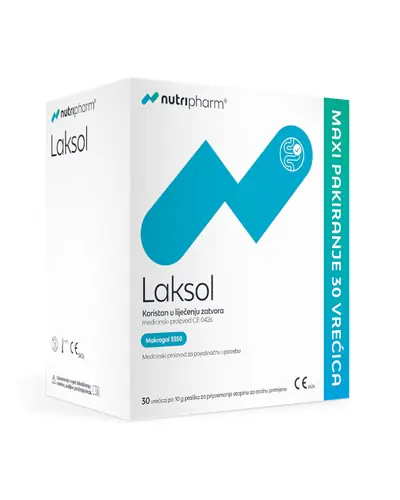 Nutripharm Laksol za liječenje zatvora,30 vrećica
