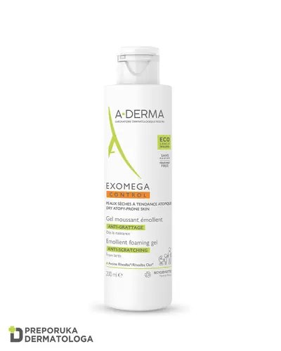 A-Derma Exomega Control emolijentni pjenušavi gel, 200 ml