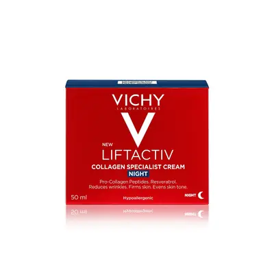 Vichy Liftactiv Specialist noćna njega za korekciju bora, čvrstoće, i blistavosti kože, 50 ml