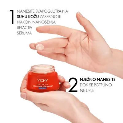 Vichy Liftactiv Specialist noćna njega za korekciju bora, čvrstoće, i blistavosti kože, 50 ml