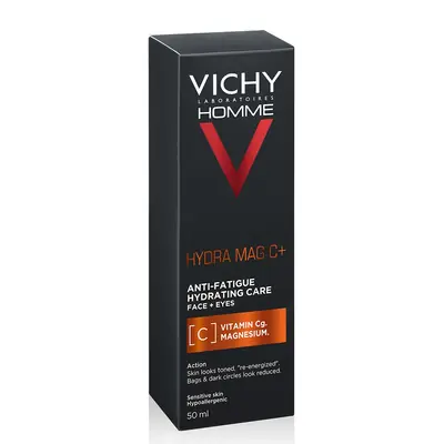 Vichy Homme Hydra Mag C+ hidratantna njega protiv znakova umora lice+oči 50 ml