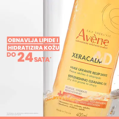 Avène XeraCalm A.D relipidirajuće ulje za čišćenje, 400 ml-02