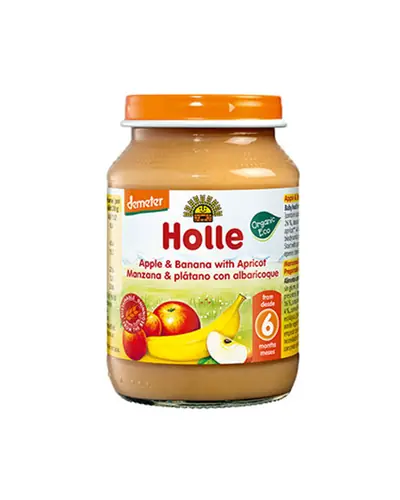 HOLLE Kašica od jabuke, banane i marelice
