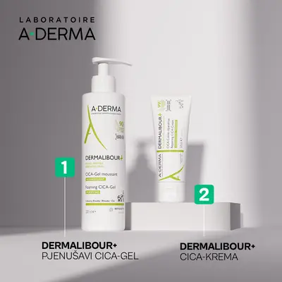 A-Derma Dermalibour+ obnavljajuća CICA-krema, 50 ml