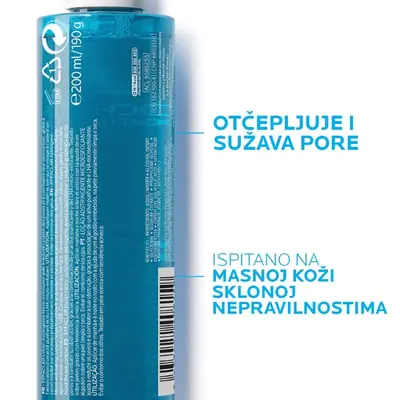 La Roche-Posay Effaclar adstringentni tonik za mitesere, 200 ml